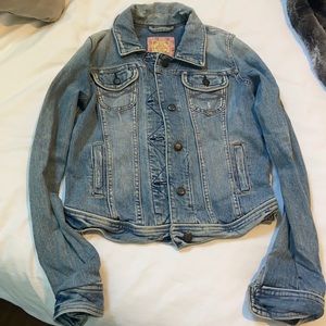 Abercrombie Distressed Jean Jacket